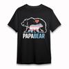 Women's Oversize Classic T-Shirt Papa Bear Father and Cub Graphic Cotton Tee USA