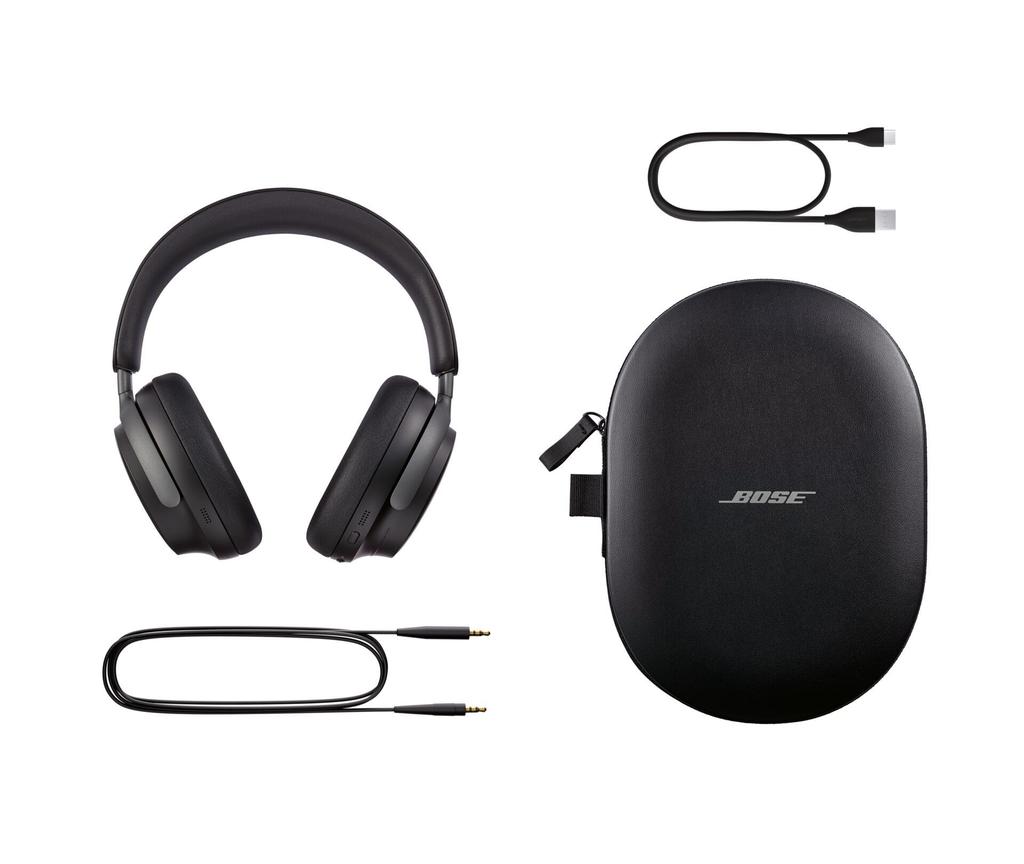 Bose QuietComfort Ultra Wireless Noise Cancelling Headphones Bluetooth Spatial Audio Microphone Up To 24 Hours Fast Charging Black