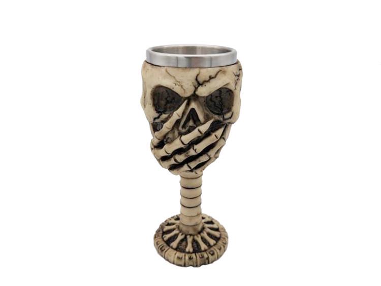 Stainless Steel Skull Goblet: Halloween Gift Mug