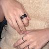 MERRYMOTIVE Gem with Knitted Ring (Black)