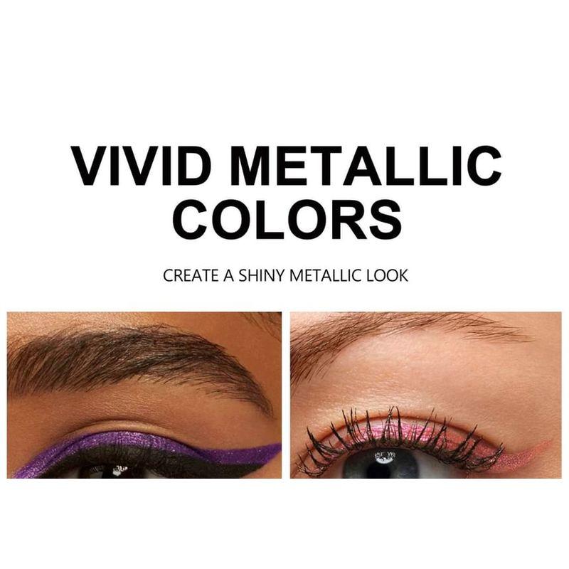 HANDAIYAN - Vivid Metallic Luster Liquid Eyeliner - 10 Colors