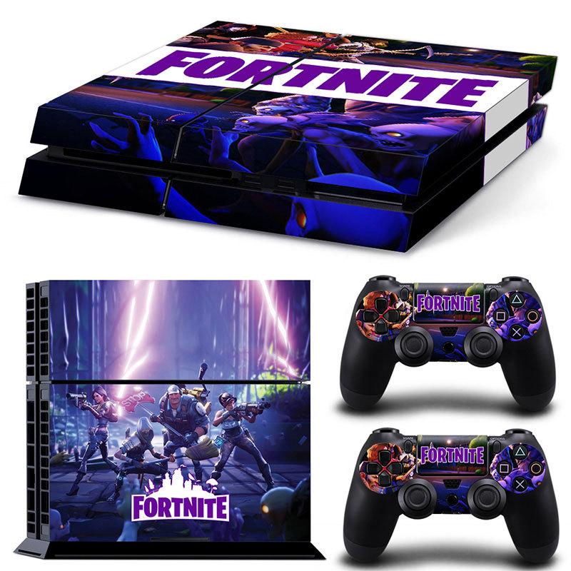 Fortnite Activity Console Stickers Designed for PS4 Anime Colour Decals Designed for PlayStation 4 Controller Gamepad Full Body Film Skin Children