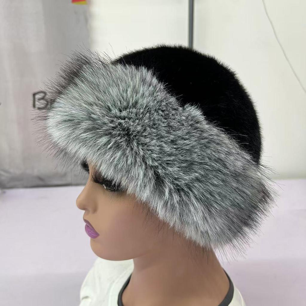Plush Two-Tone Mongolian Faux Fur Hat - Warm, Stylish & Versatile for Autumn/Winter