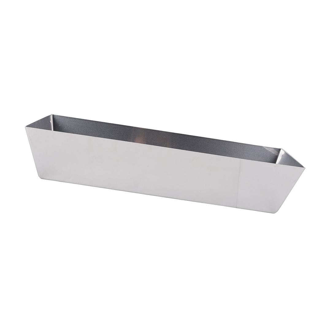 Mud Pan 14 Inch Mud Pan 210 Stainless Steel High Strength Smoothly Tool Tray Bucket for Cement Mortar Putty Paint Mixing
