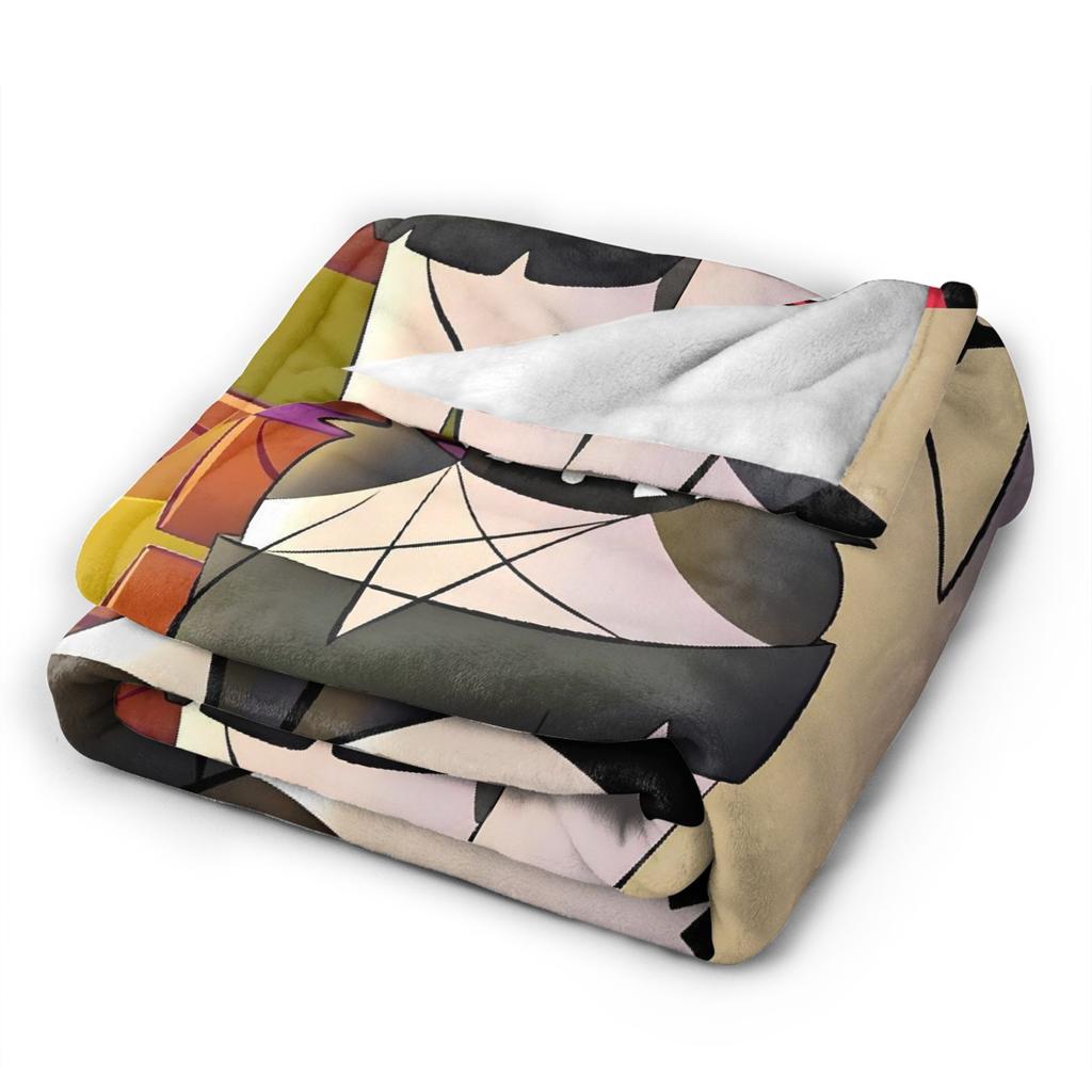 Helluva Boss Loona Flannel Blanket Warm Soft Bedding Throws for Couch Chair Airplane Travel Print Bedspread Sofa Bed Cover