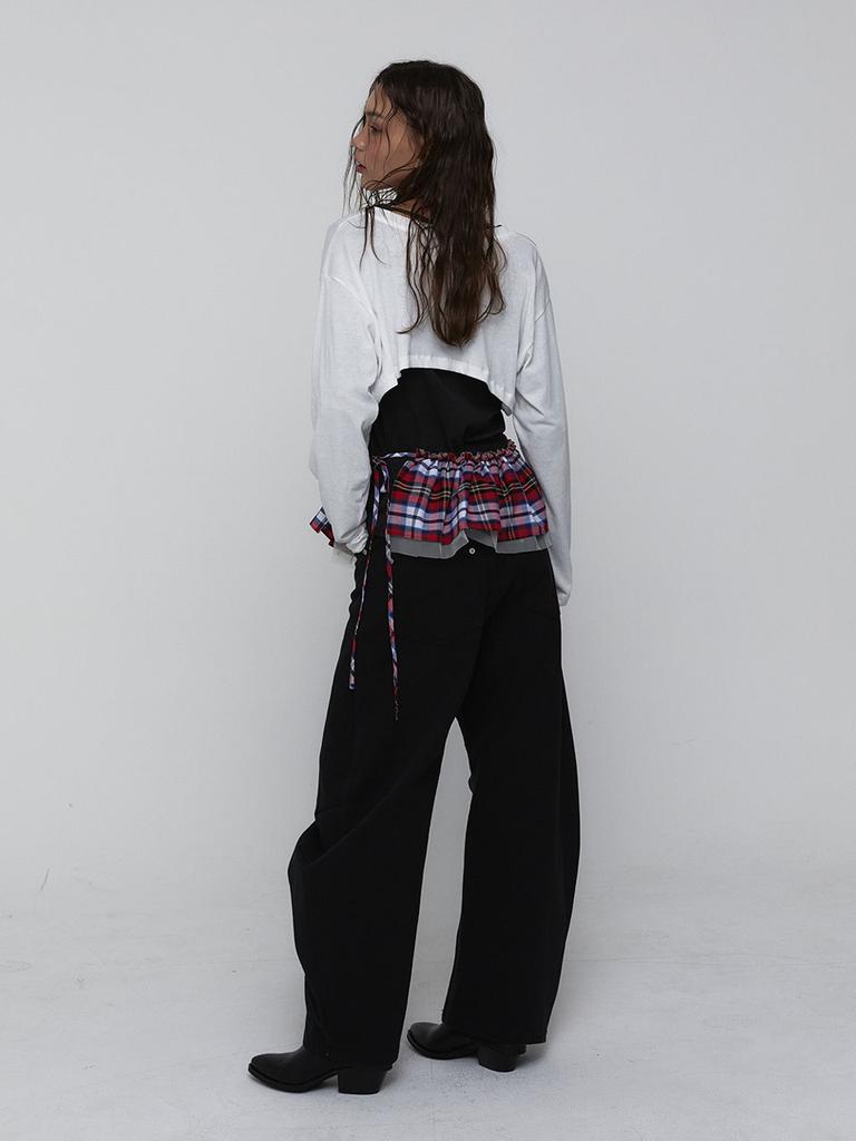 VISUS Cotton Cropped Top_White