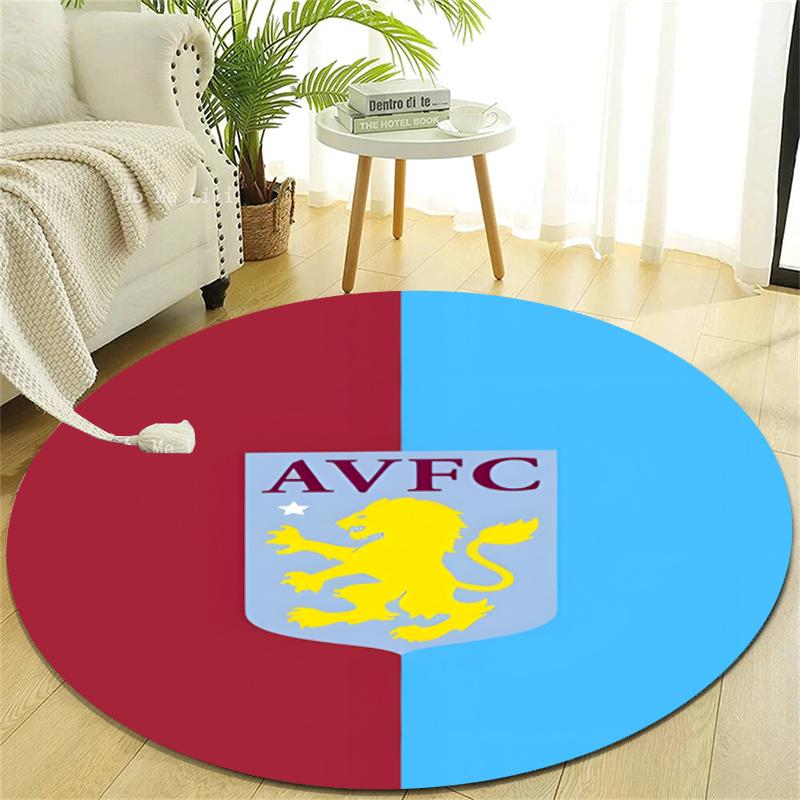 Personalized Aston Villa Round Chair Office Rug - Perfect for Mat, Office Chair & More - Ideal Gift for Birthdays and Holidays