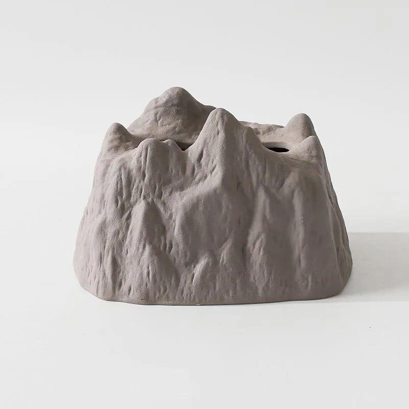 3Colors Creative Household Tea Table Retro Tissue Box Living Room Home Desktop Ceramic Paper Box Decorative Ornament