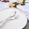 Luxury 6Pcs Dinner Fork Tableware Dinnerware 18/10 Stainless Steel Silverware Gold Kitchen Party Home Flatware Cutlery Set
