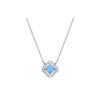 Swarovski Una Rhodium Plated Cubic Zirconia Necklace Women necklace Blue 5642927