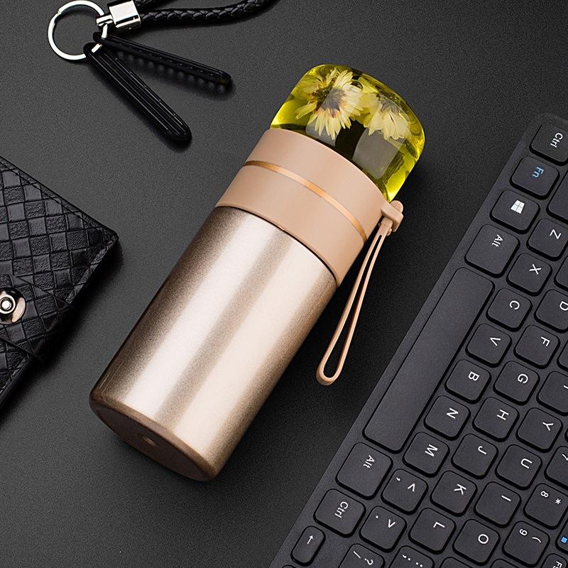 

Термос из нержавеющей стали 316, высококачественная портативная кружка для чая с разделением, бизнес-подарочный набор, термоизоляционная чашка для воды 420ml