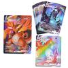100 Peças Cartas Pokemon Brilhantes VSTAR GX EX VMAX MEGA TAG TEAM Energia Treinador Charizard Pikachu Coleção Carta de Batalha S13