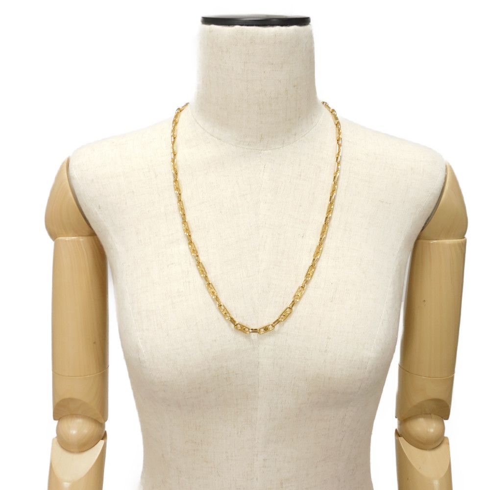 Used 10431 Macadam 7984 Old Triomphe Arc de Triomphe Gold Plated Chain Long 25.2" Vintage Brason Plated Gold Unisex