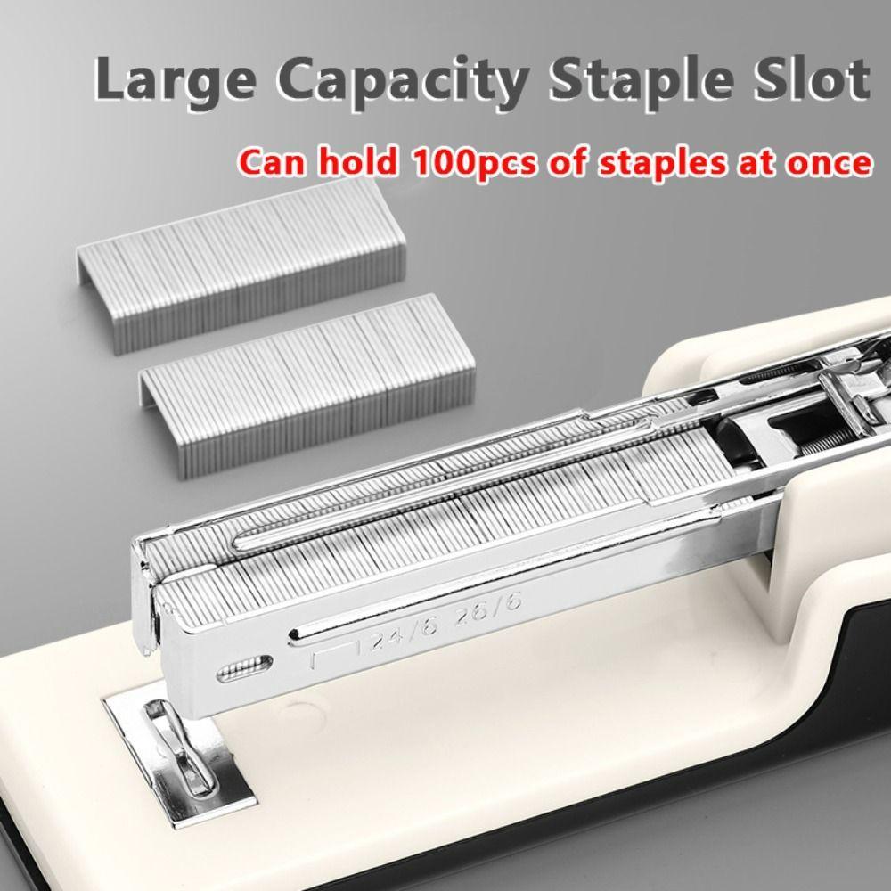 Effortless Long Stapler Use 24/6 Staples Stapling Machine Manual Binding Tool  Office School