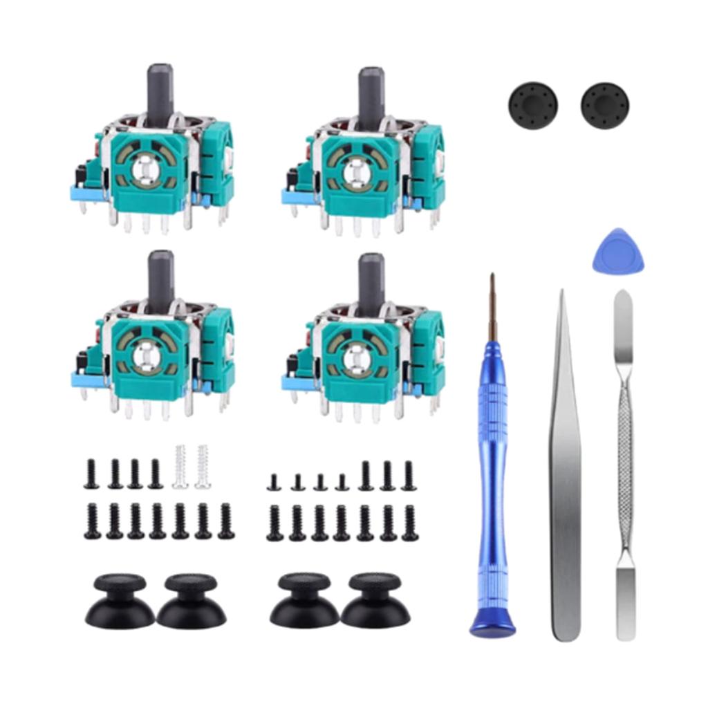 3D Thumb Sticks Joystick Adjustable Resistor Thumb Stick Cap Screwdriver Suitable for Controller Repair Kit