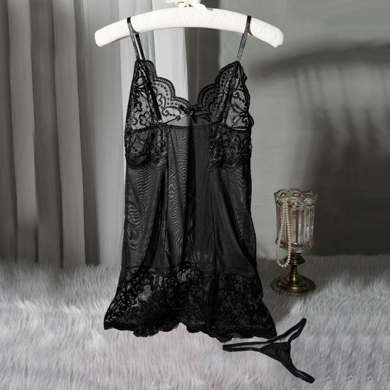 Σέξι Διχτυωτό Διάτρητο Νυχτικό Σετ Γυναικείο Δαντελέ Μπλουζάκι Φόρεμα Διαφάνεια Σαγηνευτικό Νυχτικό Καθαρή Επιθυμία Γυναικεία Νυχτικά