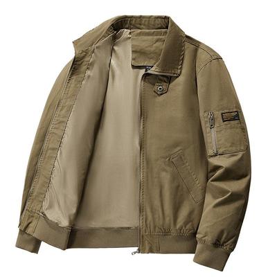Jacket Men's Retro Flight Top Jacket Autumn and Winter Men's Work Jacket Loose Casual Jacket
