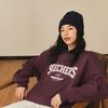 Skechers Sport Lifestyle College Style Letter Vintage American Knit Pullover Round Neck Comfortable Fashion Versatile Sweatshirt L324U100-02C9