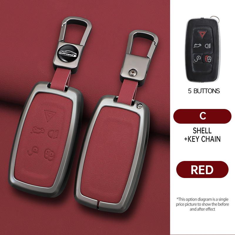Interior Mouldings Car Key Case Cover For Land Rover Sport Freelander Discovery 4 Range Rover Sport LR4 2010 - 2012 Zinc Alloy L