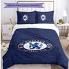 Set Lenzuola 3 Pezzi Stampato Chelsea FC Morbido Delicato sulla Pelle Lavabile Copripiumino e Federe Set Tutte le Stagioni Camera da Letto