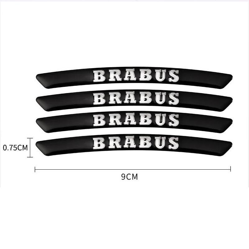 GLC GLB 4pcs AMG Emblem Car Wheel Sticker Rims Cover Decal Accessories For  Mercedes Benz Brabus Smart Maybach W204 GLC CLA W20