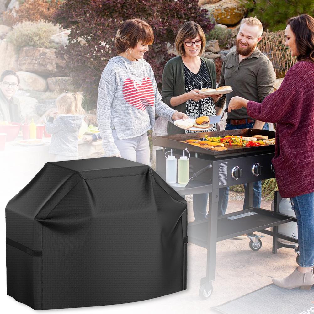 Capa para Churrasqueira Capa para Churrasqueira à Carvão Impermeável Capa Charbroil Tiras de Velcro Capa de Proteção para Churrasqueira Cordão para Quintal