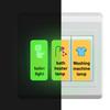Cartoon English Glow-in-the-dark Household Switch Logo Affixed To The Living Room Bedroom Bathroom Fluorescent Wall Sticker