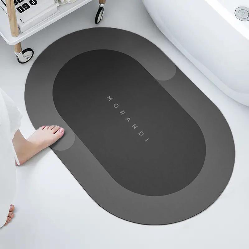 Minimalist Diatom Mud Quick-Dry Non-Slip Bathroom Floor Mat