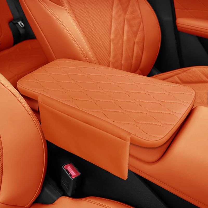 For Changan CS75 4th Armrest Box Cover Pad Leather Central Armrest Box Protective Cover Case Protector Phone Storage Decoration