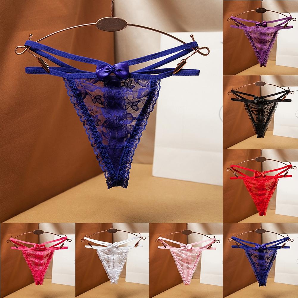 Sexy Low Rise Sheer Women\'s T-back Thong Underwear Women