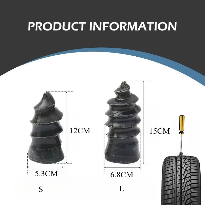 20/10 piezas Clavo de Reparación de Neumáticos al Vacío Tornillos para Pinchazos de Neumáticos Juego de Montaje para Motocicleta Reparaciones de Ruedas Tubeless Kit de Pinchazos Parches para Coche