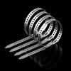 10/100pcs Stainless Steel Cable Ties 5mm Heavy Duty Self-Locking Cable Zip Tie Multi-Purpose Metal Exhaust Wrap Locking Ties