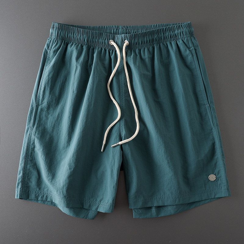 Running Workout Quick-Drying Sports Shorts Men s Outdoor Olive Green L