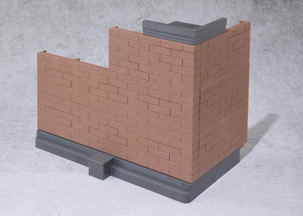 TAMASHII NATIONS Tamashii OPTION Brick Wall ABS finished figure (Brown ver.) Non-scale