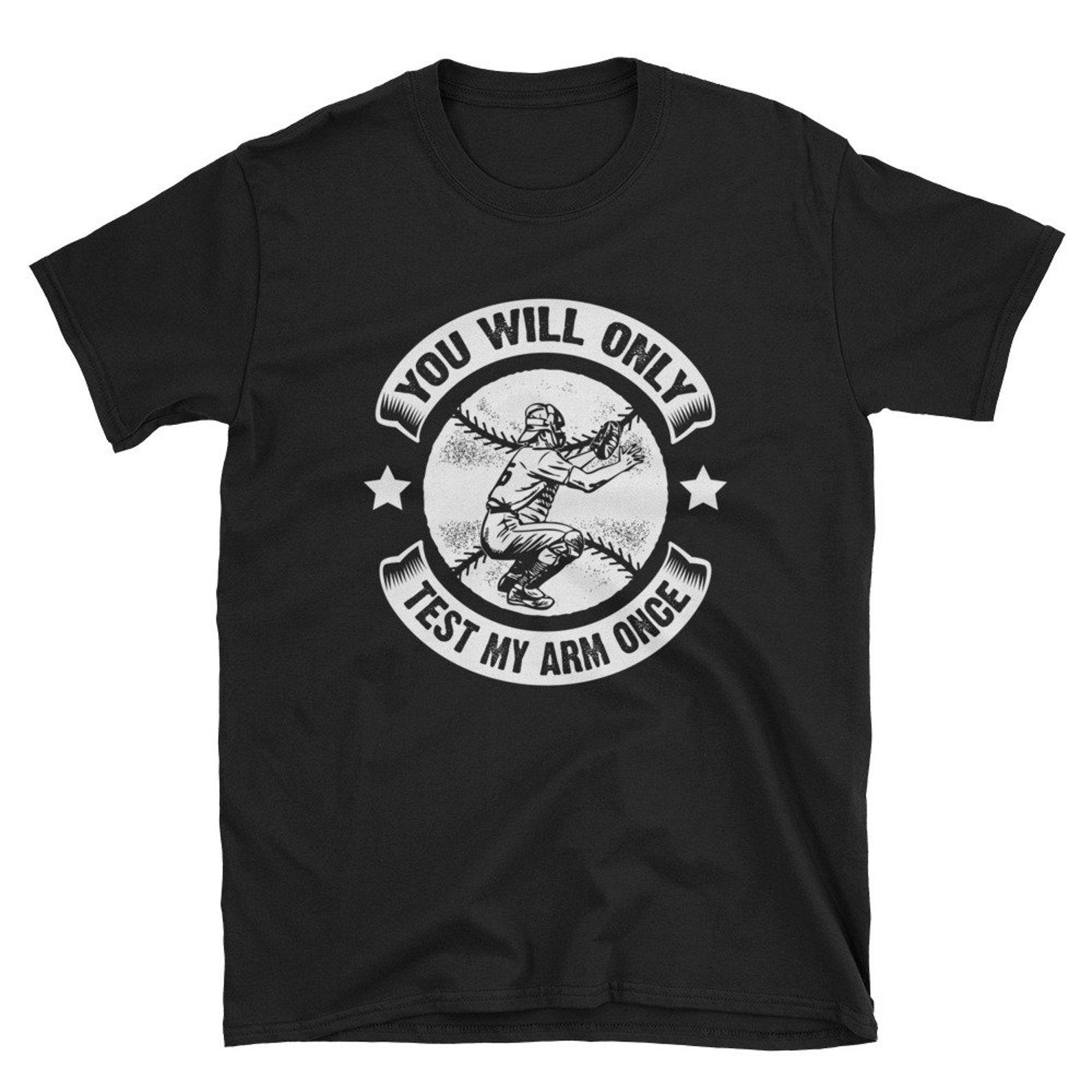 Funny Baseball Catcher T-Shirt 4XL