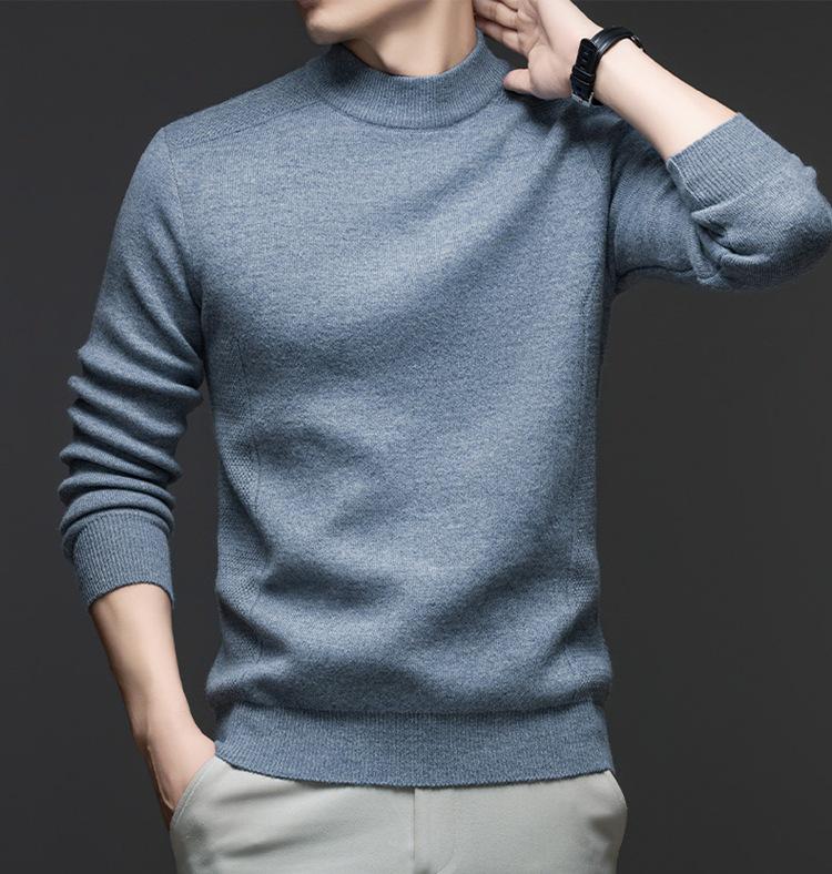 Men's Plus Velvet Thick Round Neck Anti-Pilling Fleece Pullover - Autumn/Winter 2025 Collection