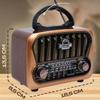 Retro mini FM rádio Klasický FM přijímač Vintage Bluetooth reproduktor Heavy Bass Subwoofer TF přehrávač Dobíjecí rádia pro dárek