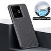 Custodia Magnetica con Texture in Fibra di Carbonio per Realme GT7 GT 7T Opaca Antiurto Ricarica Wireless Bordo Morbido di Protezione per Realme GT 7 Pro
