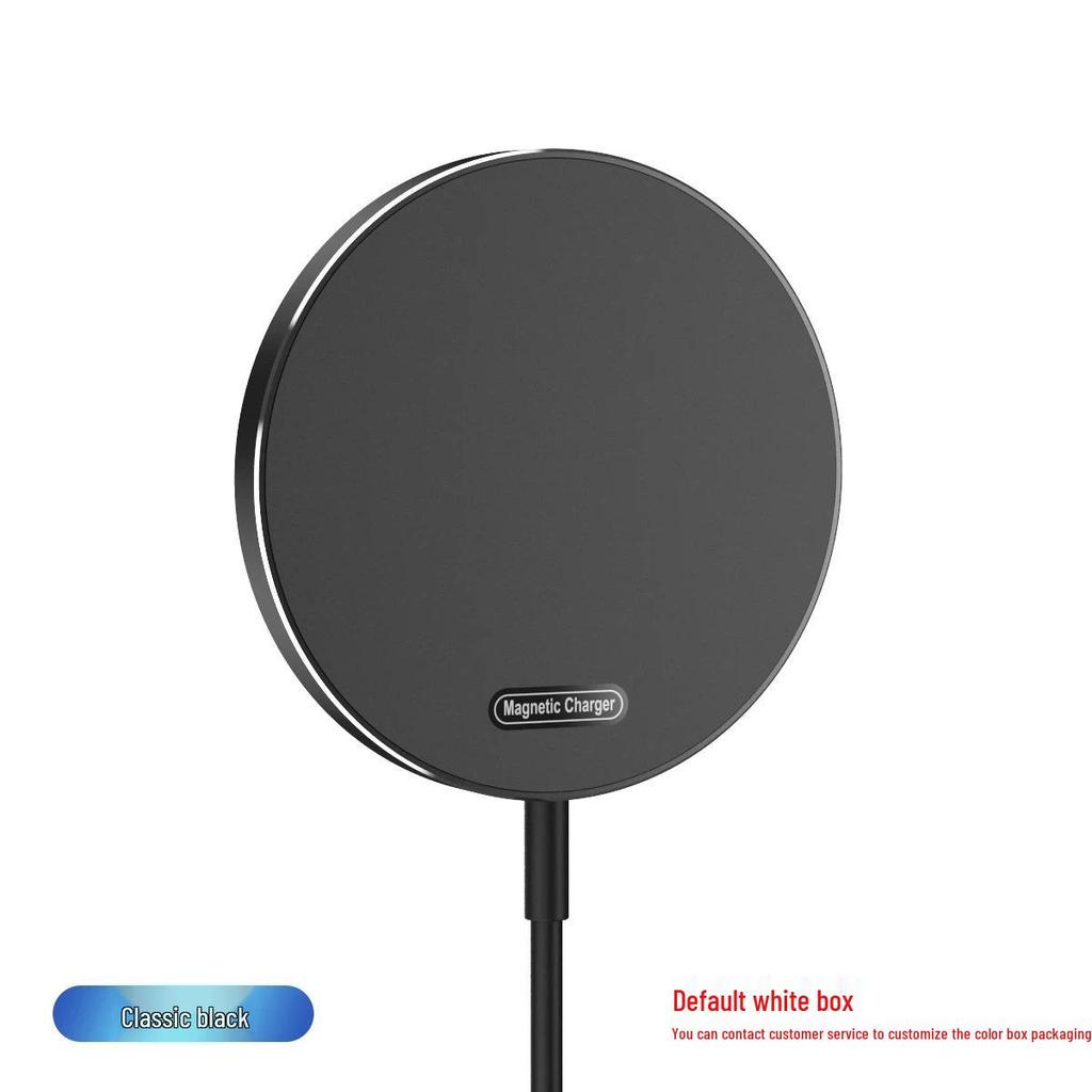 Carregador Sem Fio Magnético Ultra Fino Fosco de 25W com Acabamento de Alto Brilho, Compatível com Telefones Apple 17qi2