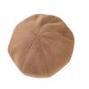 Thick Plush Octagonal Hat Women's British Solid Color Painter Hat Autumn Winter Newsboy Hat