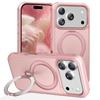 For iPhone 17 Pro Max Case Compatible with MagSafe Kickstand TPU PC Shockproof Phone Back Cover