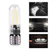 10st 12V W5W T10 194 Glas COB Filament LED Bil Läsning DRL Bagage LED-lampa Vitt Ljus