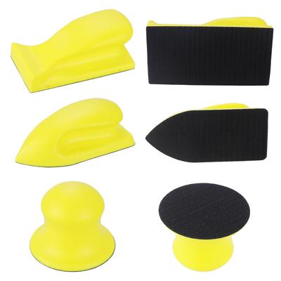 Hand Sanding Disc Holder Sand Paper Backing Polishing Pad Grinding Block PU Foam Sanding Disc  For Auto Body and Automotive Use