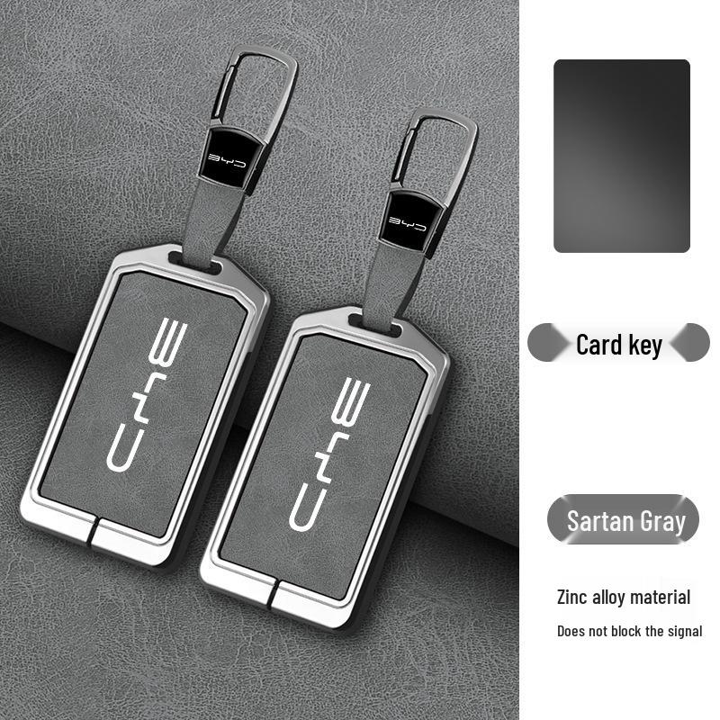 BYD Card Key Case for Song, Yuan, DMI Max, Han, Tang, Qin, Seagull, Destroyer 05 - New Model Protective Shell & Buckle