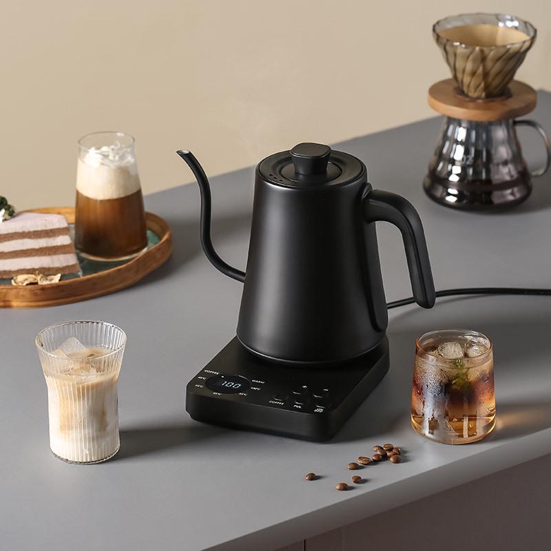 Smart Temperature Control Electric Kettle with Long Spout for Hand Drip Coffee, 110V/220V, Keep Warm Feature