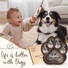 Pet Fur Hair Memorial Keepsake Custom Paw Print Shadow Frame Wooden Memory Box for Teeth Wonderful Pet Remembrance Souvenir