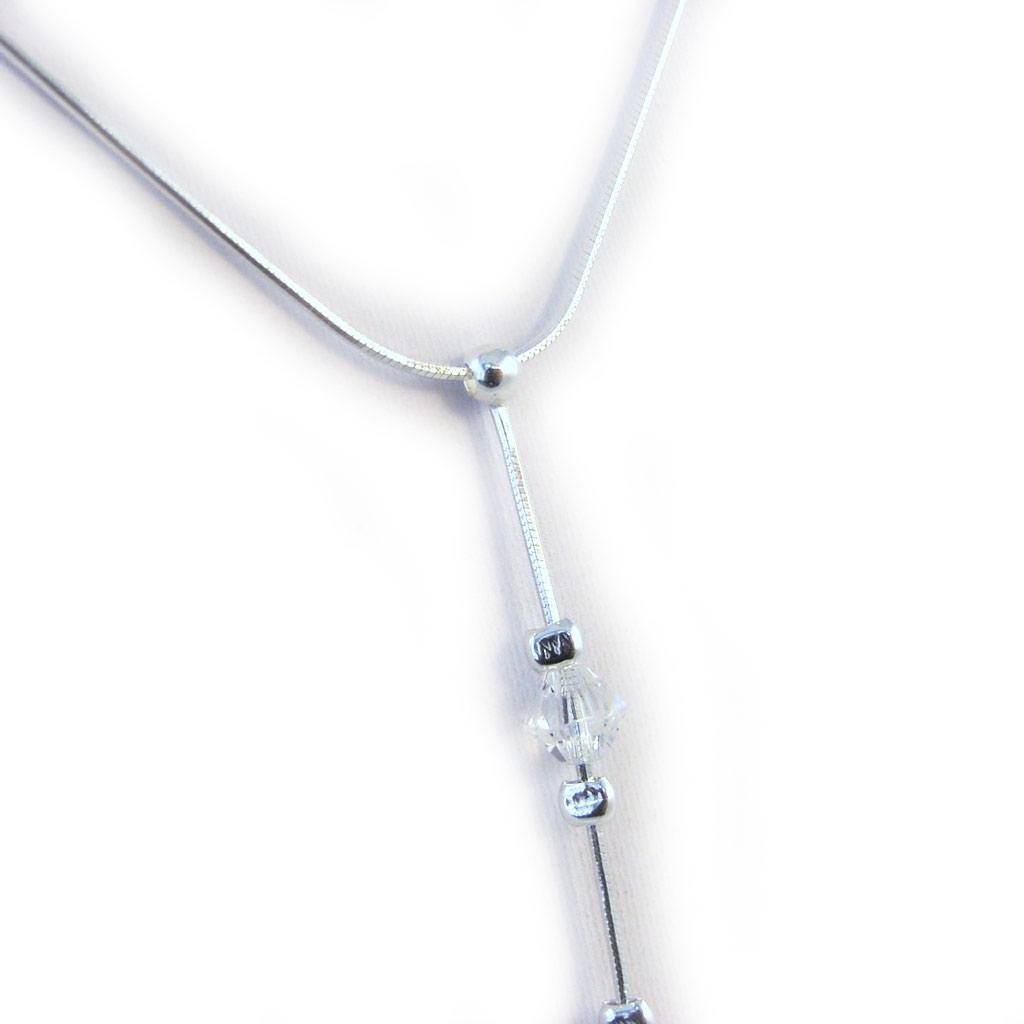 Les Trésors De Lily [G1787] - Collier Argent 'Linda' blanc