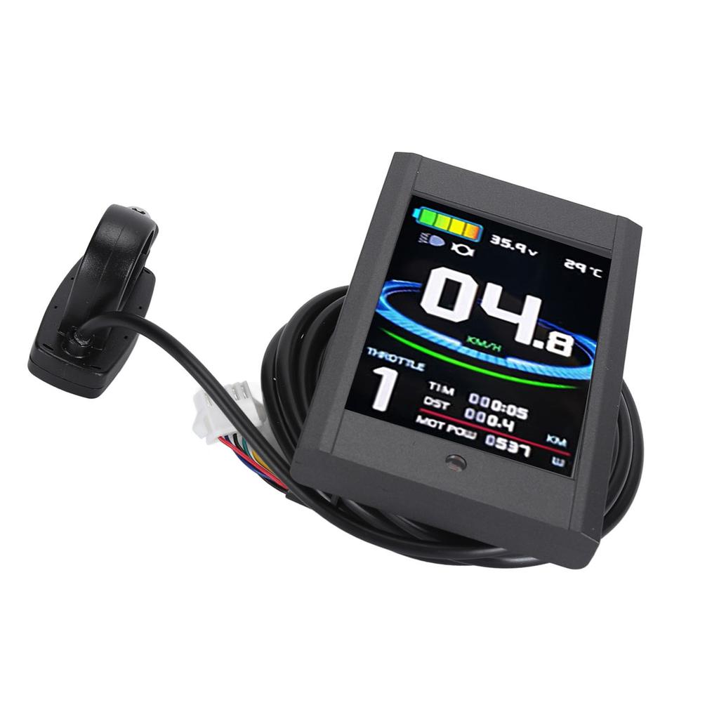 Bike Display Panel Waterproof Colorful Portable 5 Pins 24V 36V 48V LCD12 Display with SM Connector for DIY Modification