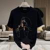 Men'S T-Shirt Trendy Brand Printed Top Light Luxury Fashion Casual Round Neck Short-Sleeved T-Shirt Ruffian Handsome T-Shirt