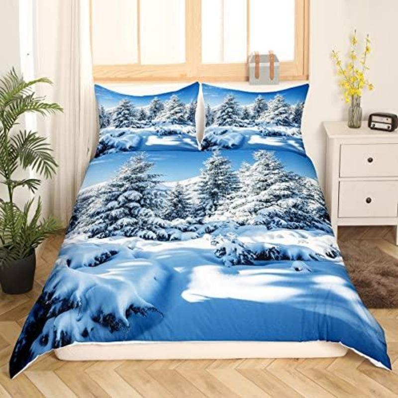 Natural Scenery Duvet Set Duvet Cover Set 3d Bedding Digital Printing Bed Linen Polyester Bedding Set Fashion Design King Queen